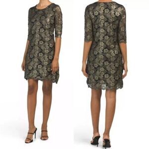 Carla Conti Womens Short Sleeve Cocktail Dress L